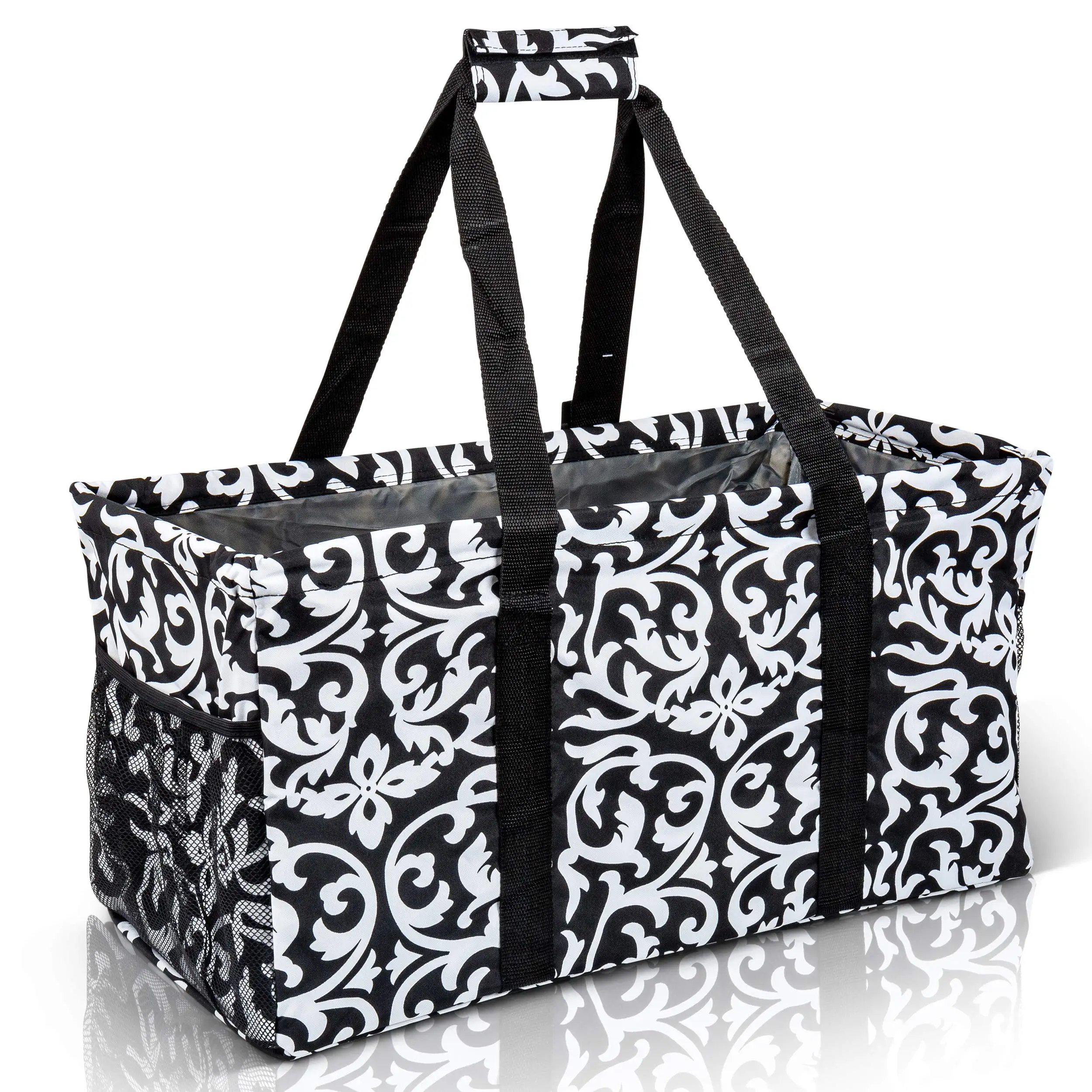 Extra Large Utility Tote Bag - Oversized Collapsible Pool Beach Canvas