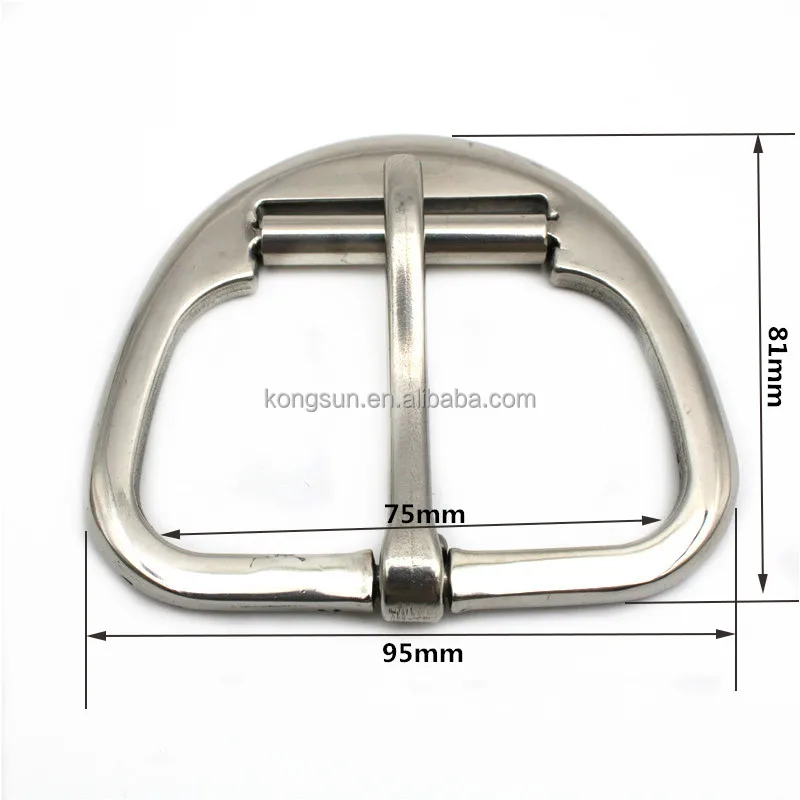 75mm Big Buckle Stainless Steel Nickle Plated Horse Equipment Girth