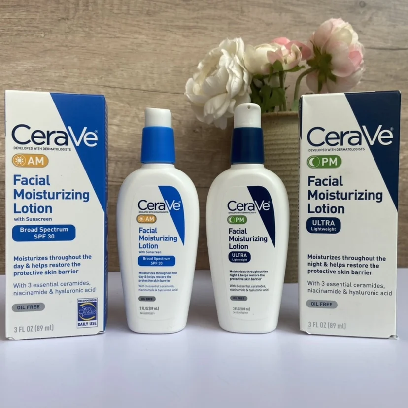 Cerav Moisturizing Facial Lotion Am Pm Day Night Lotion With Spf30