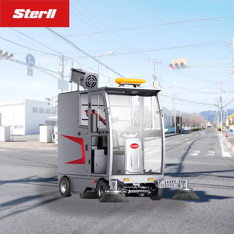 Industrial Ride On Floor Car Road Sweeper School Floor Sweeper Machine