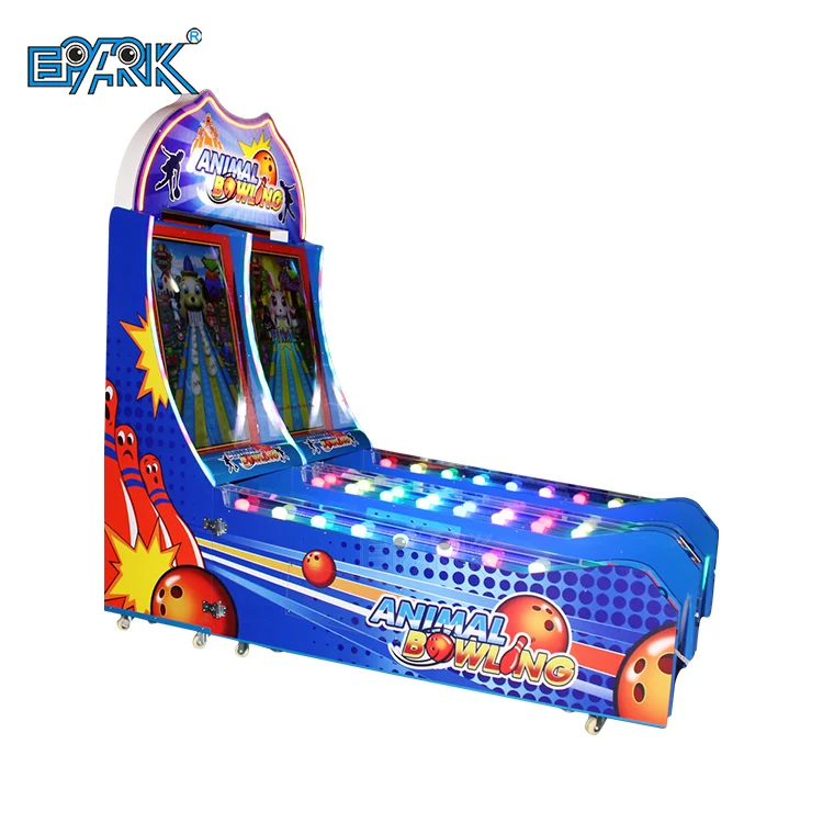 Coin Operated Arcade Game Machine Electronic Bowling Machine Virtual Bowling Balls Simulator