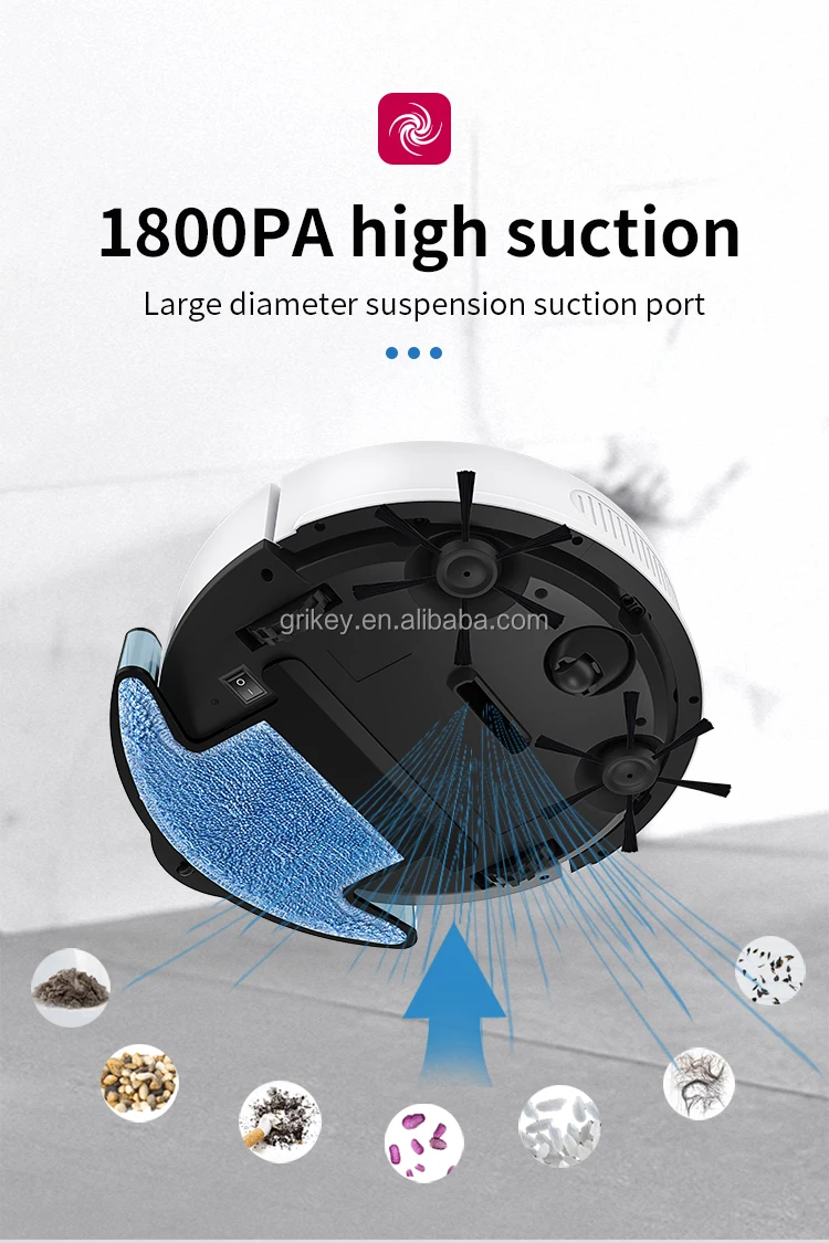 Robot Vacuum Cleaner Robotic Vacuum And Mop Combo With Water Tank App