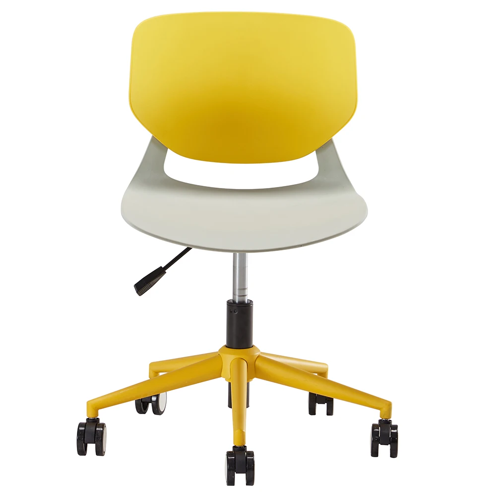 Yellow Armless Office Chair details