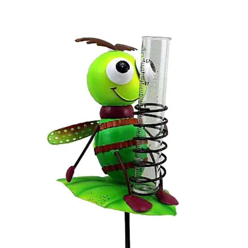 Metal Insect Shape Rain Gauge