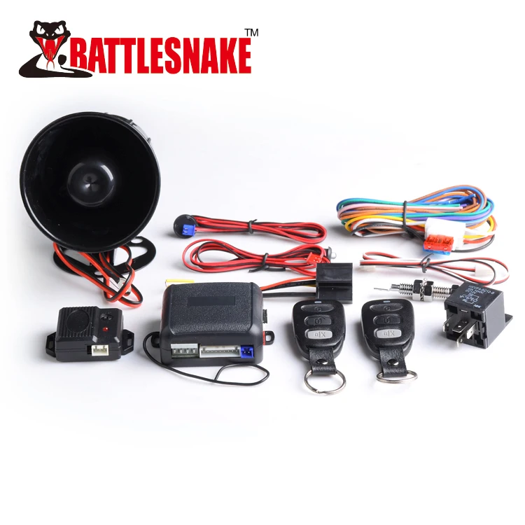 Auto Electrical Remote Control Car Alarm System DC 12V Universal High Quality Car Alarm PLC One Way Car Alarm