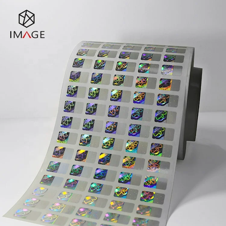 Custom Scratch QR Code Security Authentication 3d Hologram Sticker for Medicine Packaging