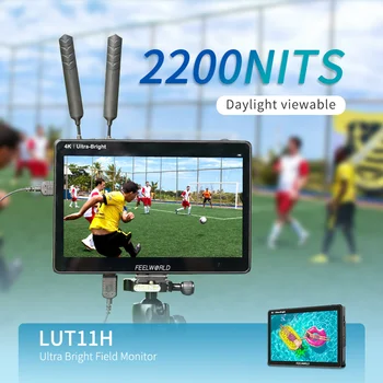 FEELWORLD LUT11H Studio Kit Camera Monitor 10.1" 4K 2000nit  V-Lock Support DSLR Field Monitor Custom Firmware Direct Factory detail image