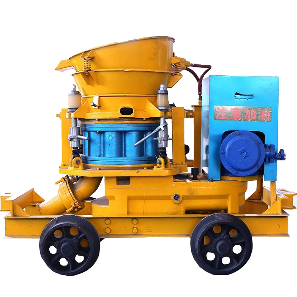 Diesel Wet Mix Guniting Machine Mini Portable Air Shotcrete Spraying Hydraulic Wet Concrete Shotcrete Machine