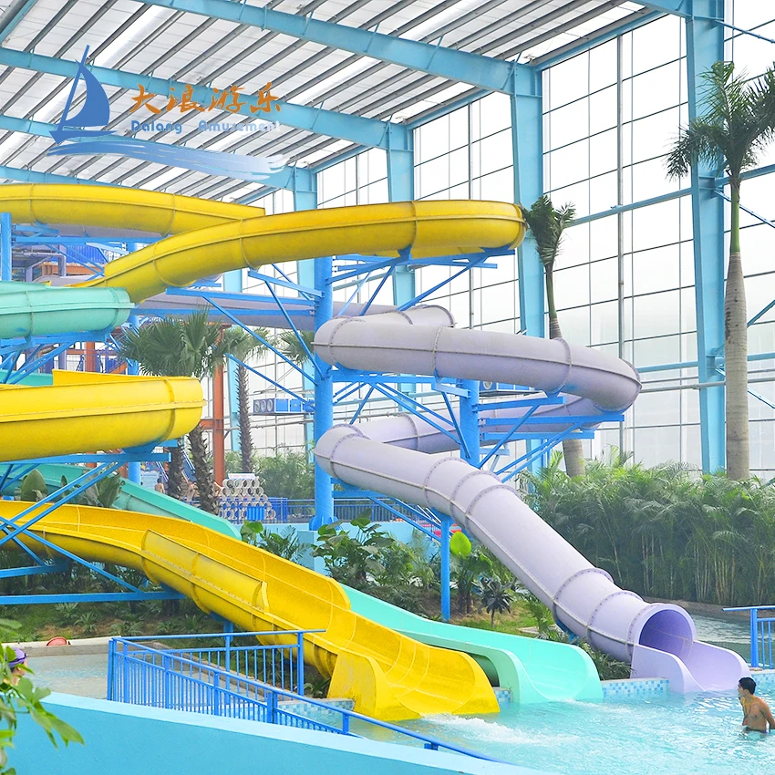 Dalang Water Slide For Swimming Pool Amusement Park Slide For Sale