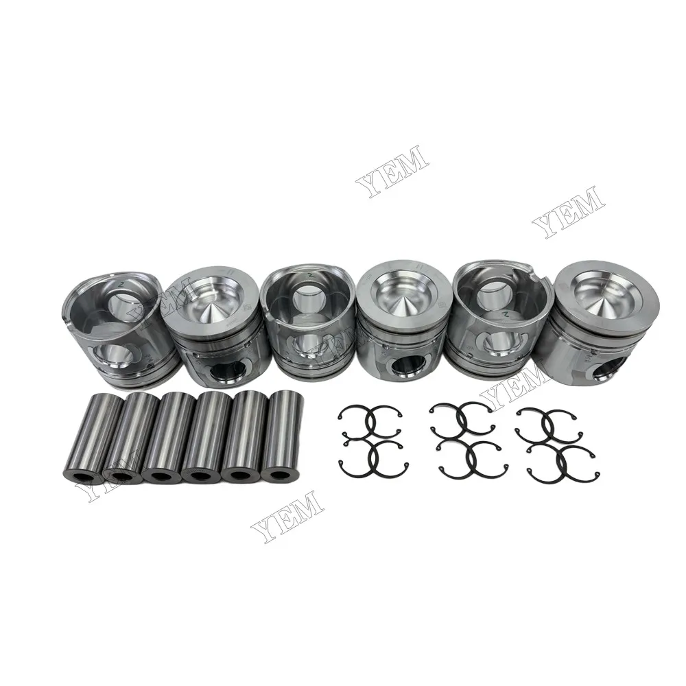 Piston Kit 5174516F 4931041 3920691L Fit for Komatsu 6D107 Engine