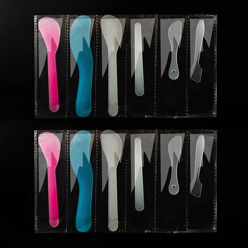 Hot Selling Multiple Colors Available Facial Mask Spatula Double Sided Cosmetic Soft Silicone
