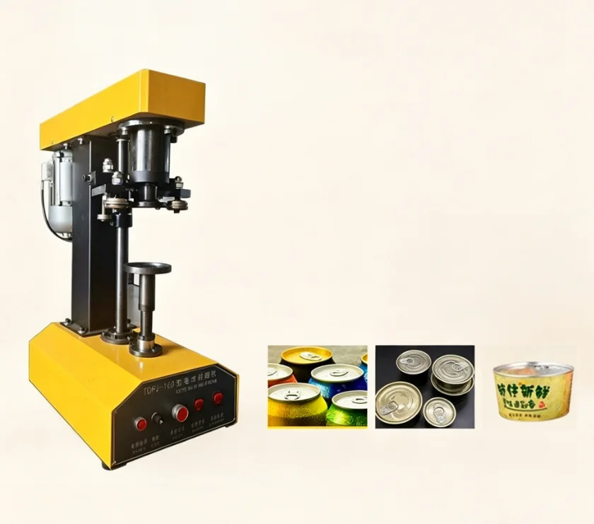 TEBAK Industrial Electric Can Sealer | High Efficiency Automatic Tin Can Sealing Machine for Beverage & Sauce Production Line