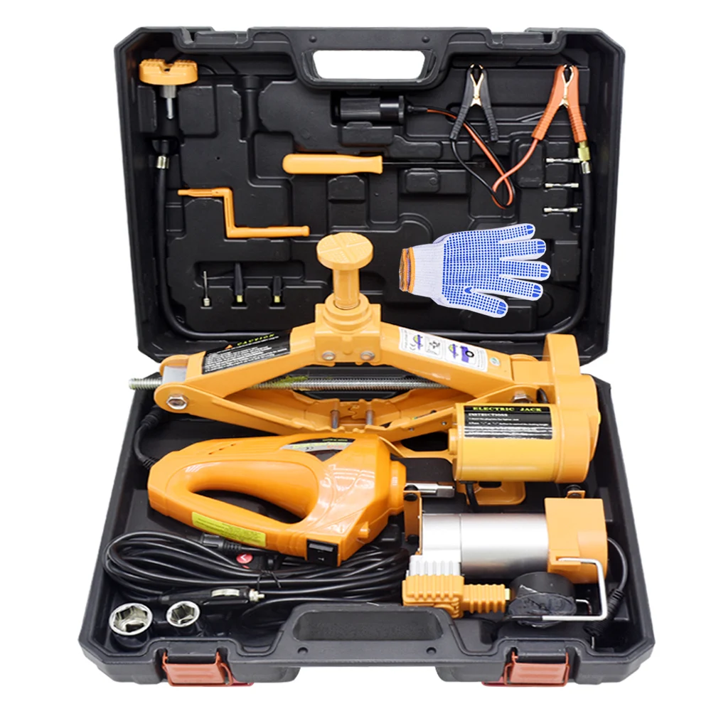 Профессиональные домкраты 12 вольт грузовик 3 т 42 см в 1 Электрический scissor jack костюм