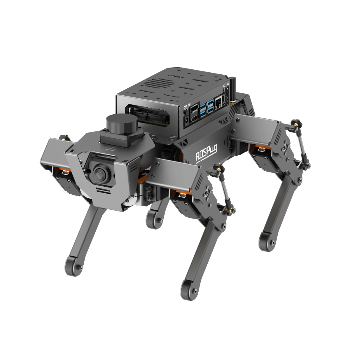 Hiwonder ROSPug Quadruped Robot Dog Python Programming Educational Robotics  Kits Powered by Jetson Nano AI Robot Dog