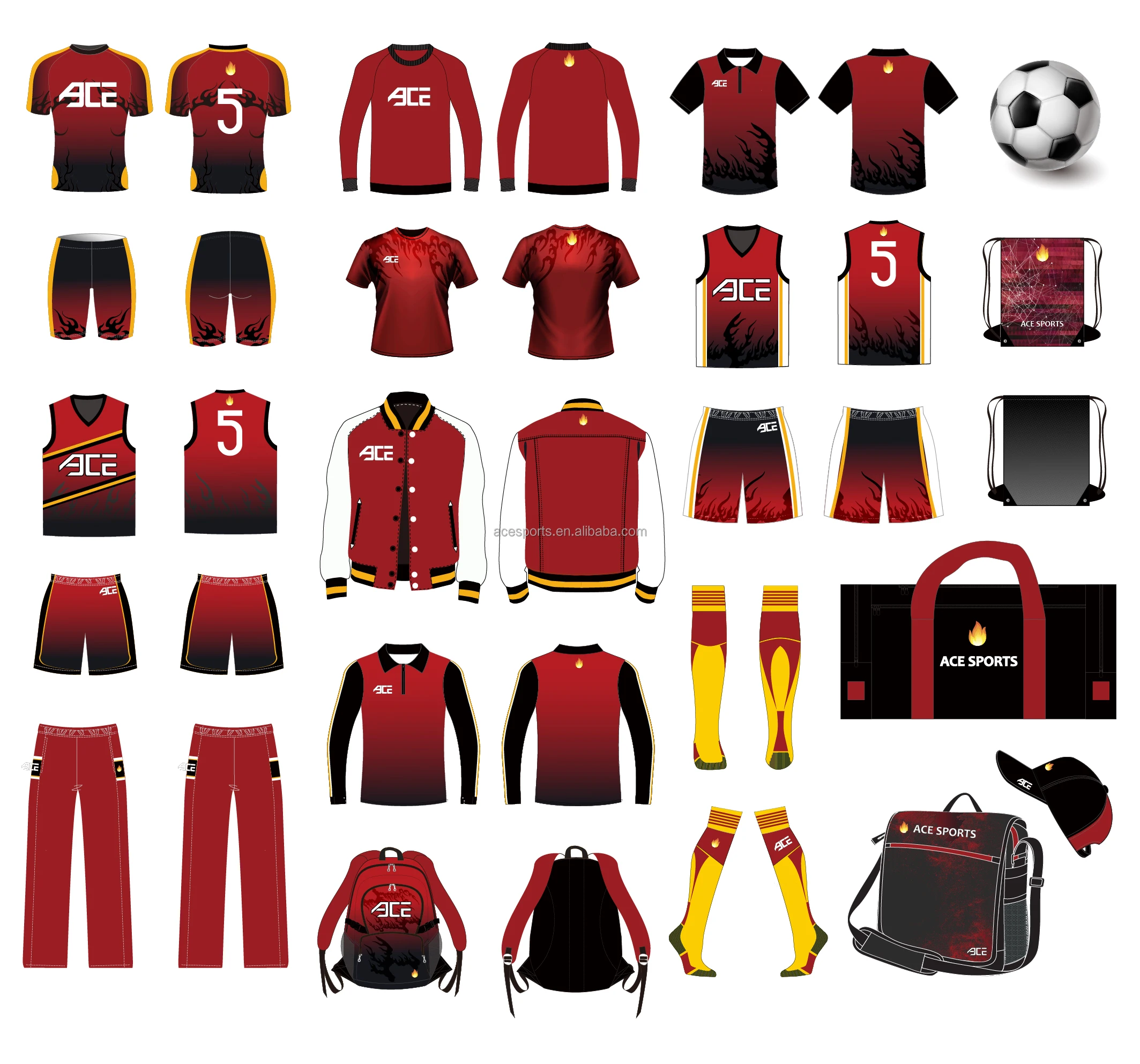 Uniform Design Color:red Custom Cheerleader Uniforms for Youth | All Star Cheer Attire with AB ...