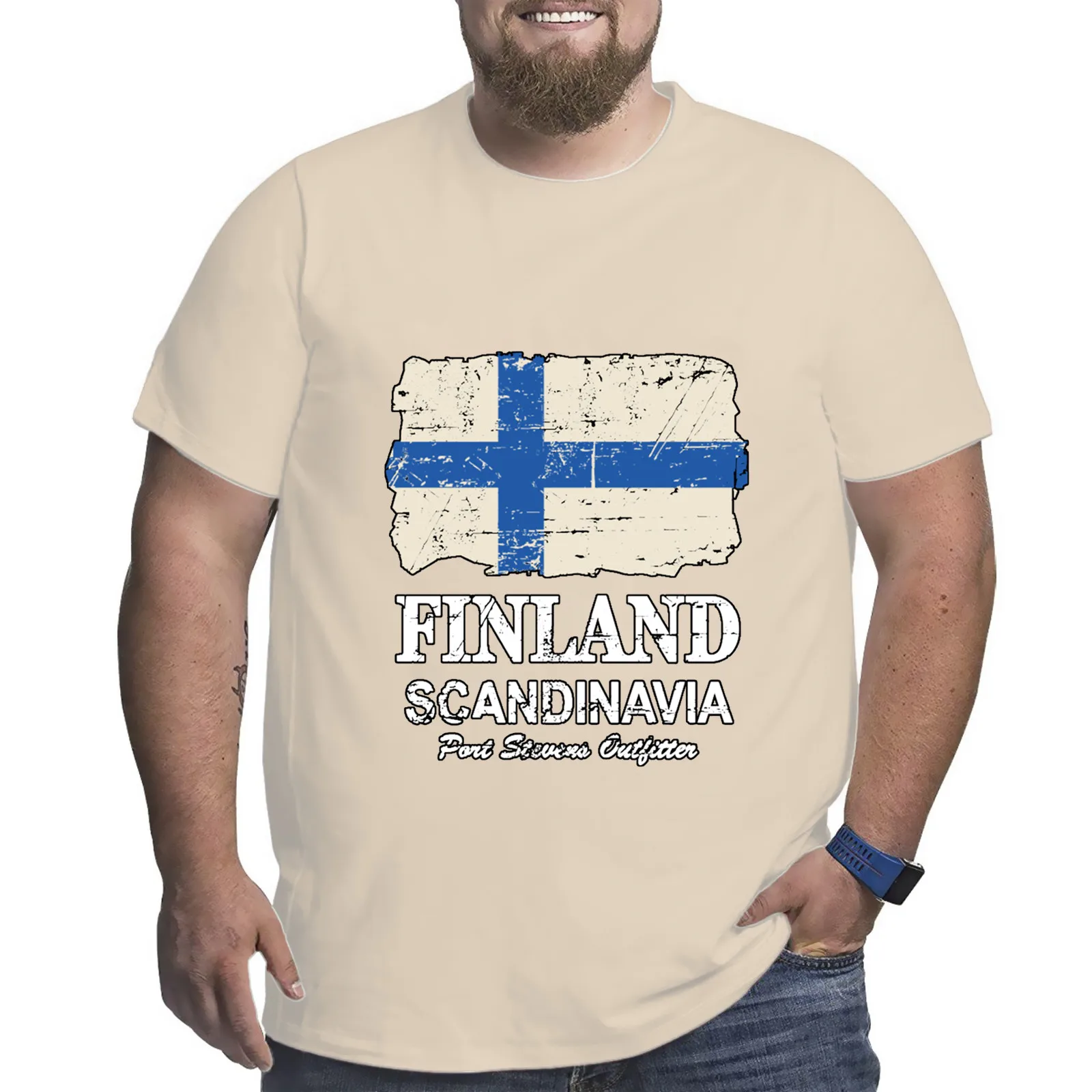 Men Oversized T Shirt Plus Size T-shirt 