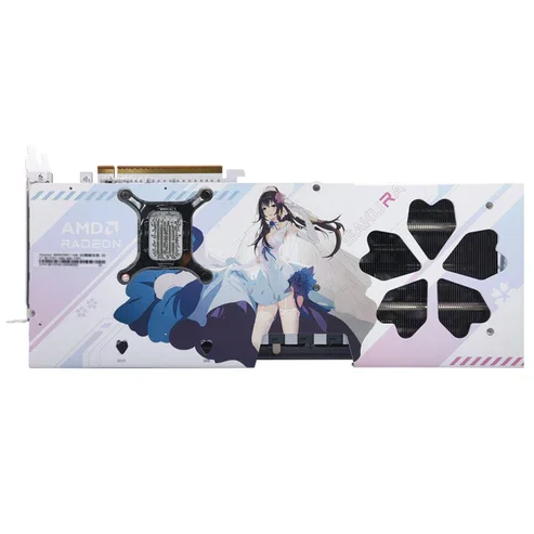Yeston Radeon RX 9070 XT 16G GDDR6 Sakura OC GPU for Gaming