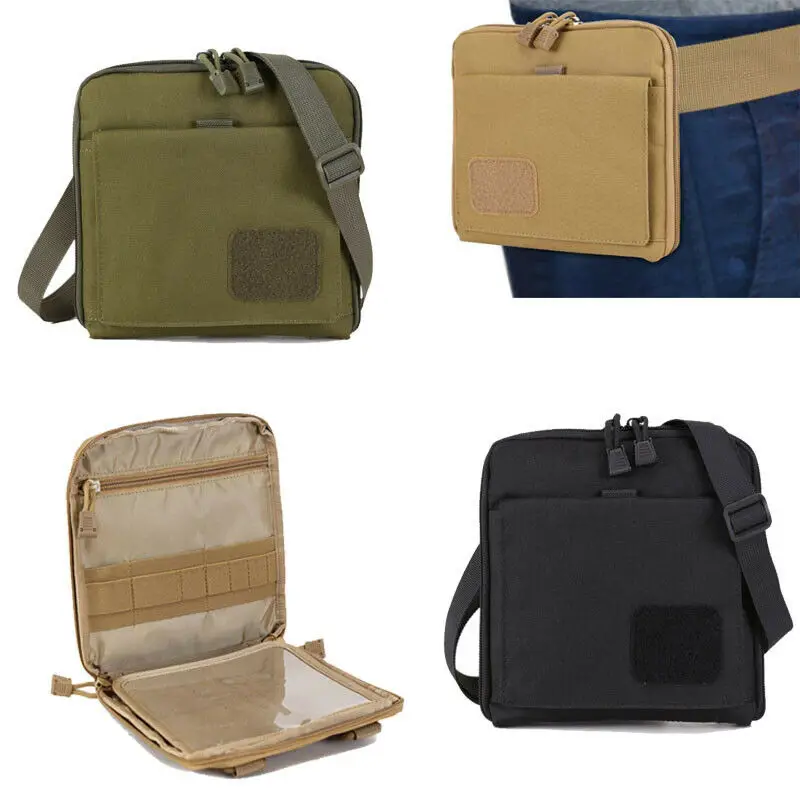 Enhanced Scout Document Tool Bag Notebook Holder Cover Waist Belt Pack Tactical Molle Map Case