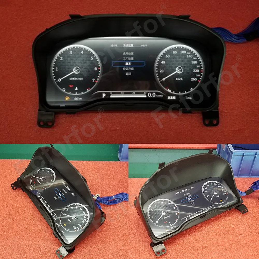 12.3'' LCD Dashboard for Toyota Hiace  LCD Instrument Cluster Plug and Play LCD Odometer Virtual Digital Cluster Cockpit