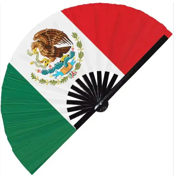 Iraq 2026 Soccer Tournament Flag Fan Folding Hand Fans Rave Fan Clacking Fans For Line Dancing Outdoor,Wedding,Party,Decoration_voghion.com