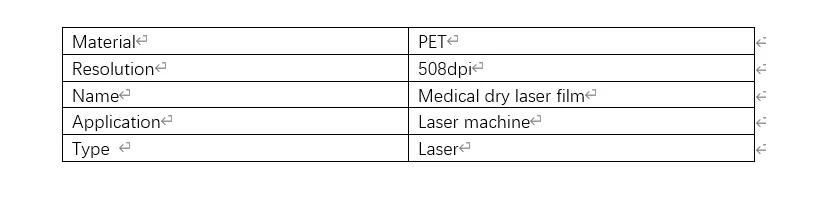 Universal Medical Blue and White Transparent Inkjet/Laser Medical Film X-ray Film