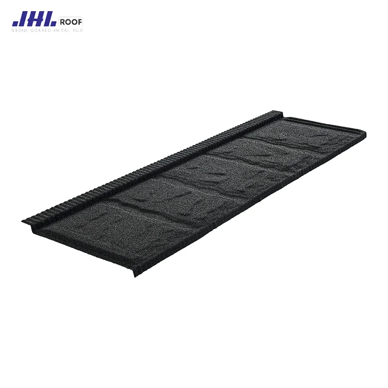 Moss & Algae Proof Interlocking Design Stone Coated Metal Roof Tile Rust Proof All Weather Resistant 50 Years Service Life
