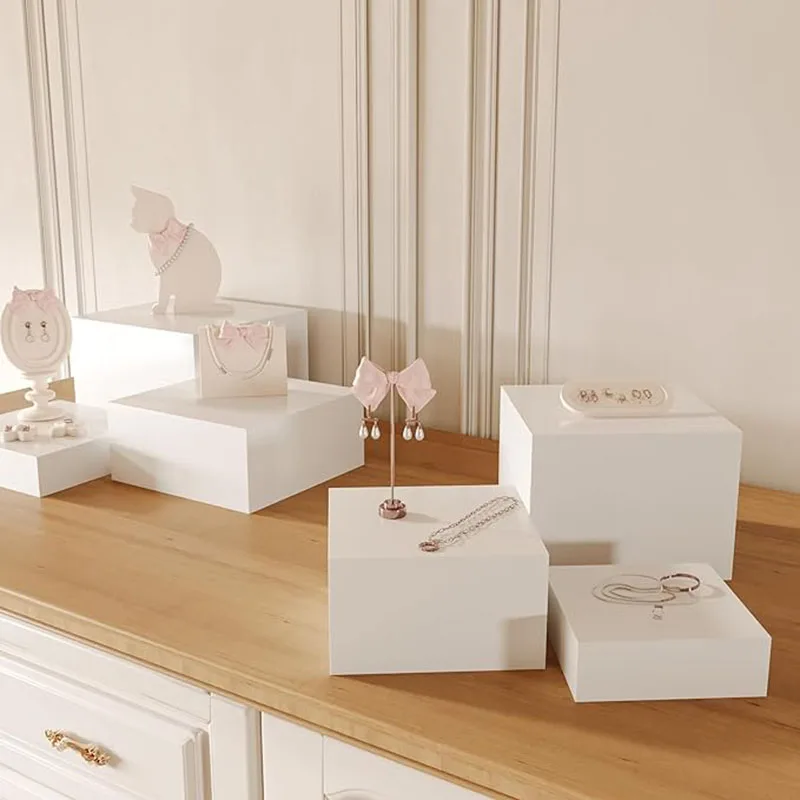 Food Risers for Buffet Table Display Stand Shelf for Catering Dessert Jewelry Acrylic Cube Display
