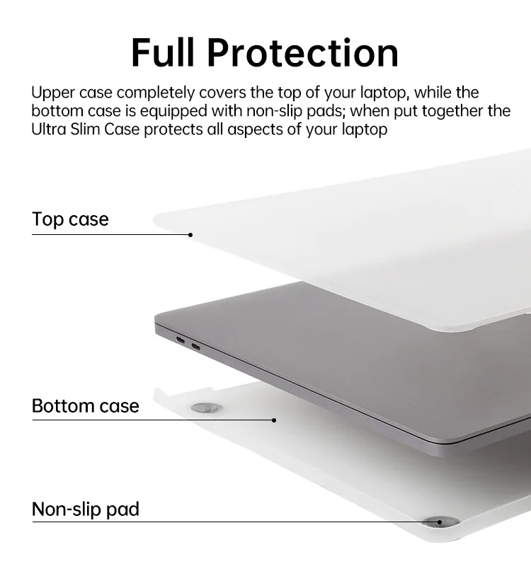 product for slim pc tablet case anti scratch cover pure colour protective pp matte cases macbook neo 13 inch pbk355 custom logo-8