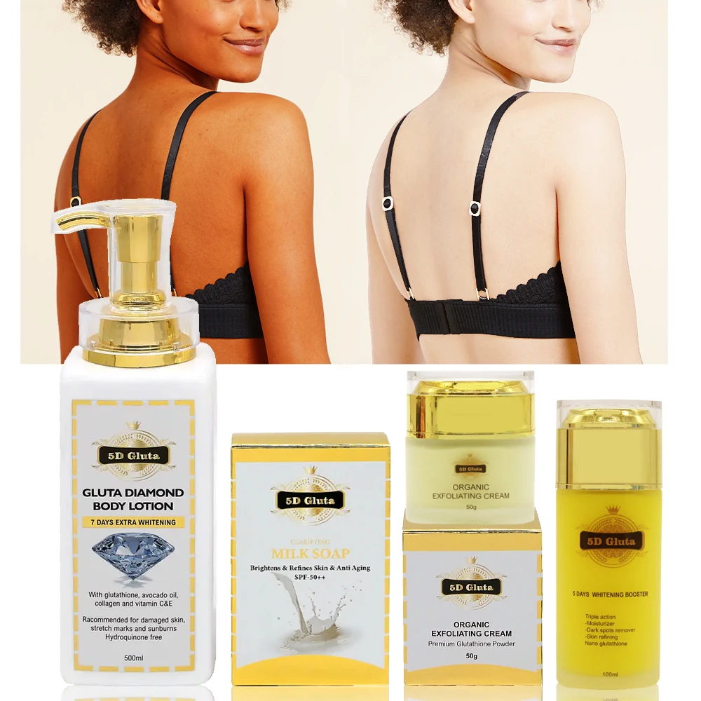 5d Gluta Skin Care Set Organic Soap Whltening Beauty Serum Diamond Brightening Body Lotion Whitening Set