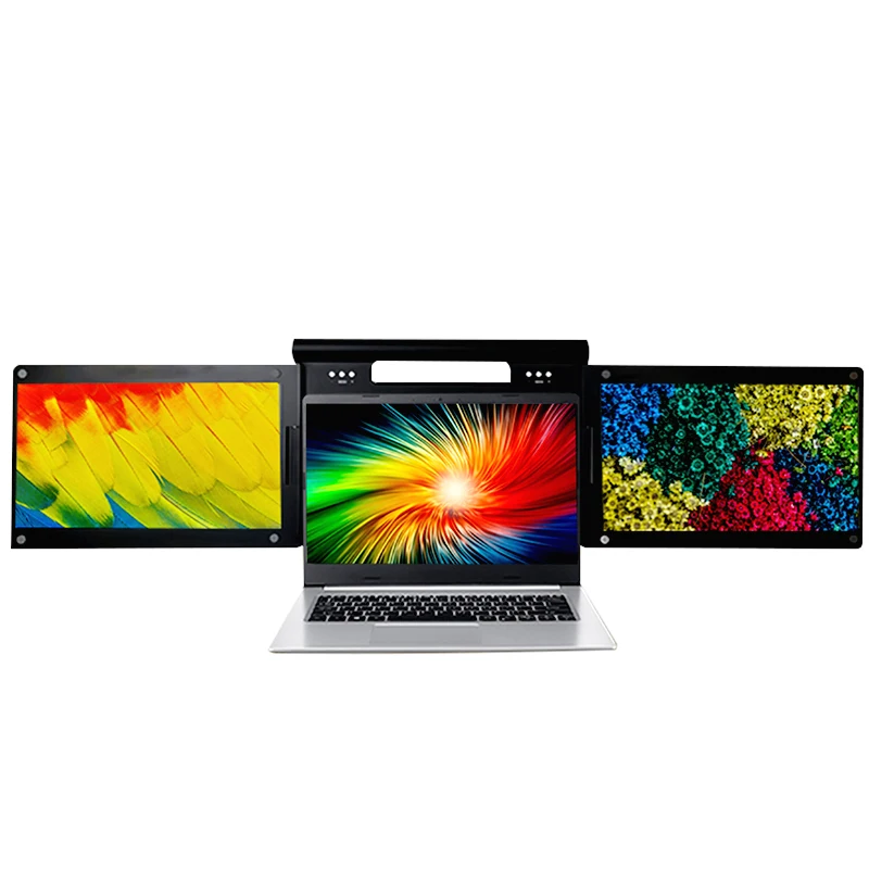 FHD 1080P 13.3inch triple screen monitor with typec screen extender