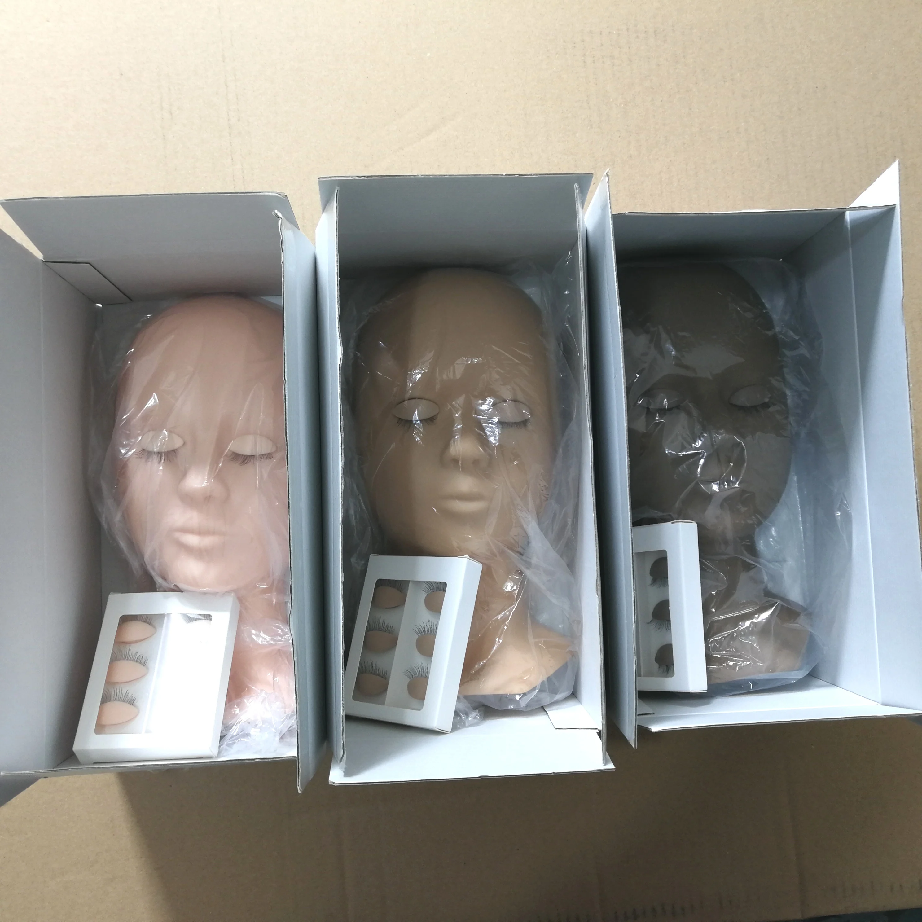 Realistic Mannequin Doll Training Head For Eye Lash Extensions And