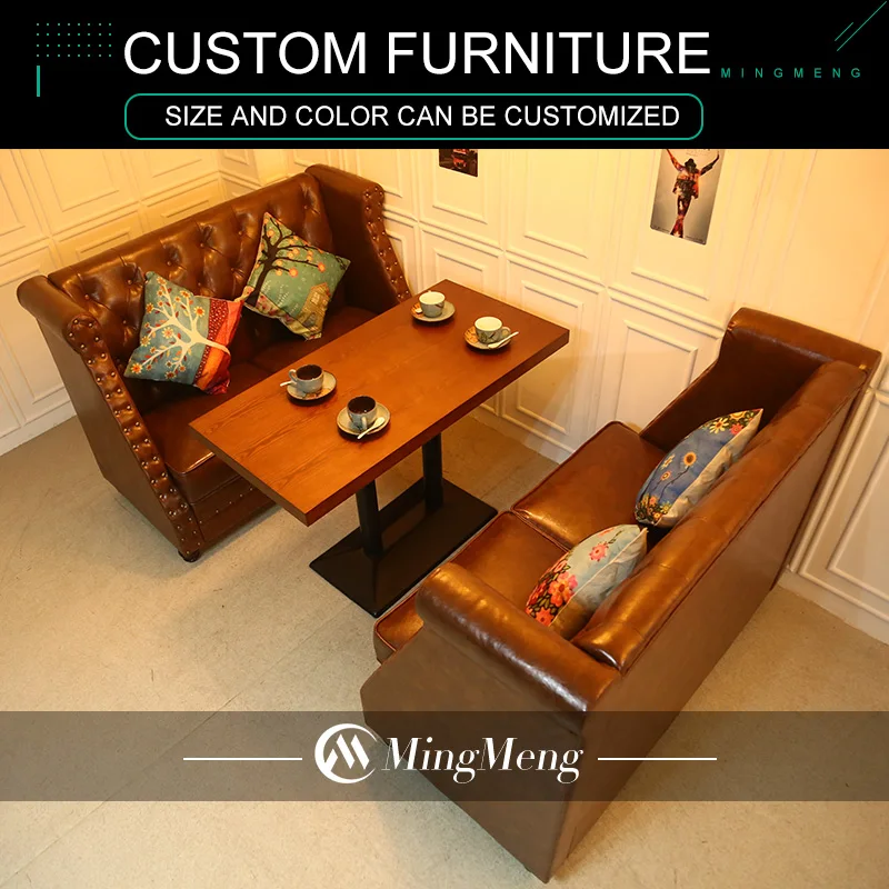 Современный диван для ресторана новая модная кожаная мебель