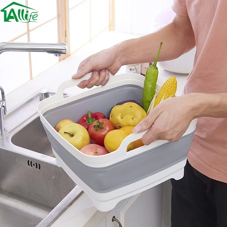 Amazon, лидер продаж, Портативная Складная Пластиковая Складная Ванна, раковина, раковина