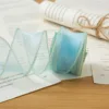 4cm sky blue gold-edged fishtail yarn 10 yards (packed in a bag)