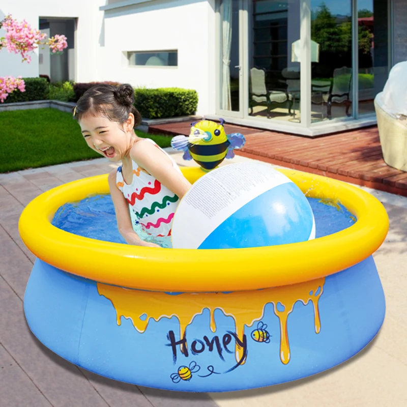 Pataugeoire pour enfants avec un socle gonflable pour l Jilong Giant Baby Pool 