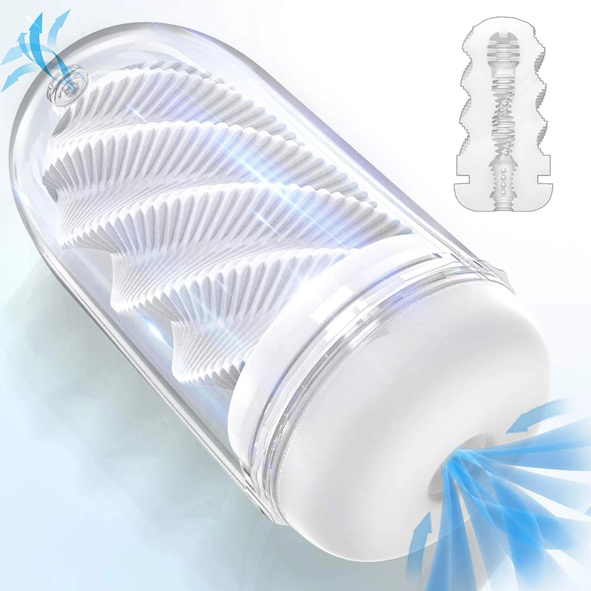 male masturbation products CRAZY BULL FLORA Male Masturbation Pocket Pussy Stroker Suction Cup Sex Toy main image 0