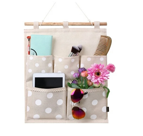 Double sided10 grid Wall Door Closet Home Hanging Storage Bag  Organizer Pouch 