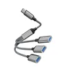 Type-C to USB*3 (Gray)