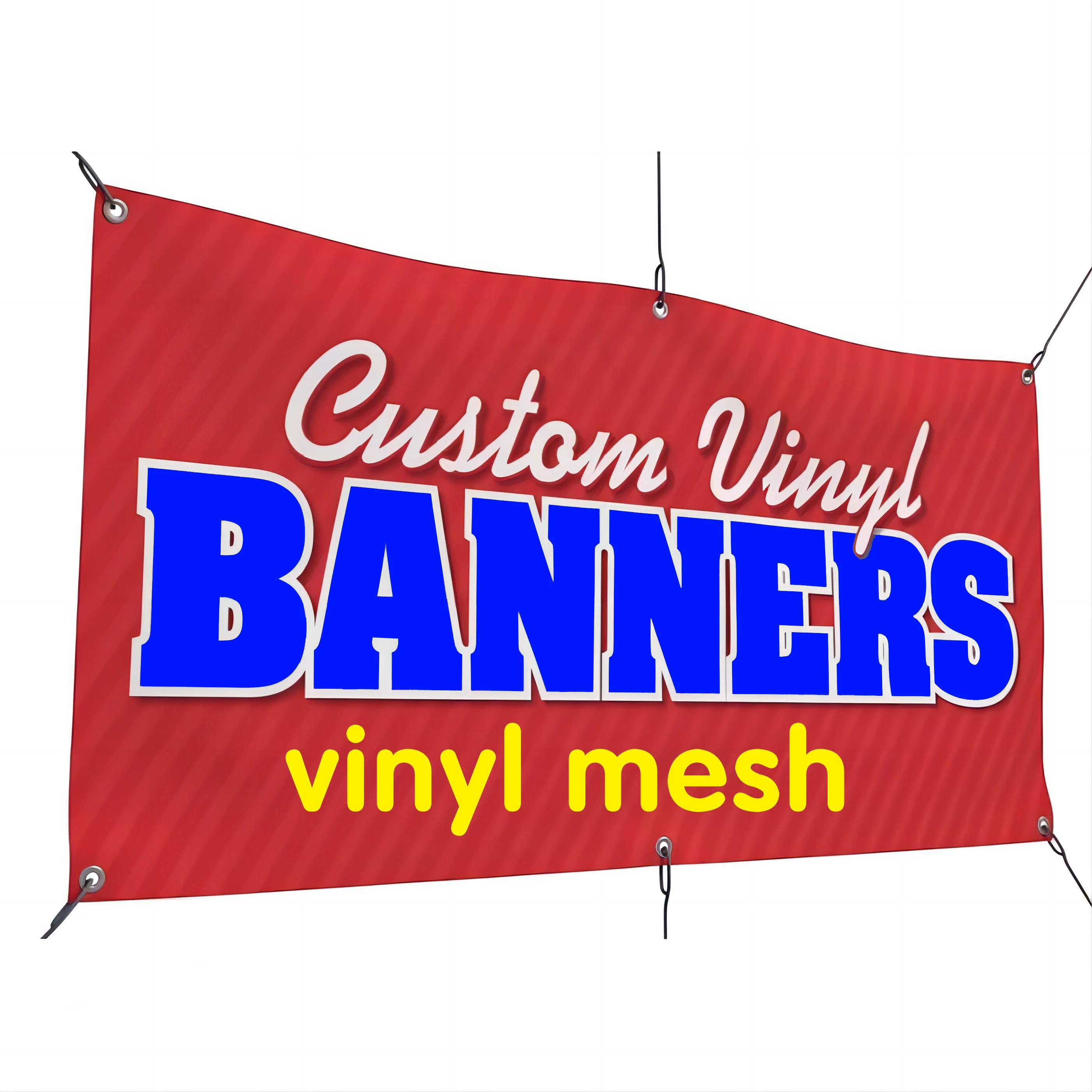 Double-Sided Windproof PVC Vinyl Outdoor Banner Mesh Hanging Construction Site Fence for Promotional Flags & Banners