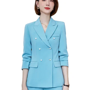 Hot selling women's church suits women office uniform woman clothing solid with low price