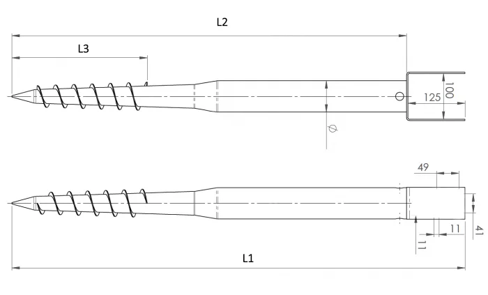 solar ground screw anchors