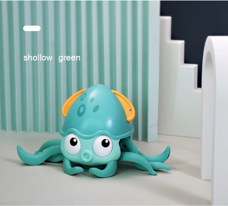 Kids Popular Walking Octopus Pull Toy Swimming Pool Bath Toys Beach Crawling Octopus with Leash Toy for Children