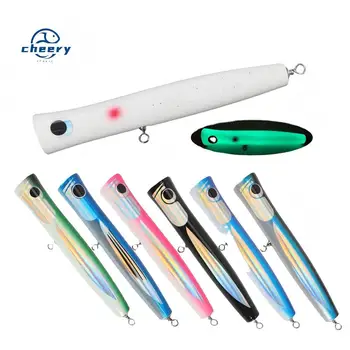 CHEERY 110g 21cm Wooden Stickbait Popper Trout River Lake Artificial Hard Bait Lure for Saltwater Fishing – Popper – view 2
