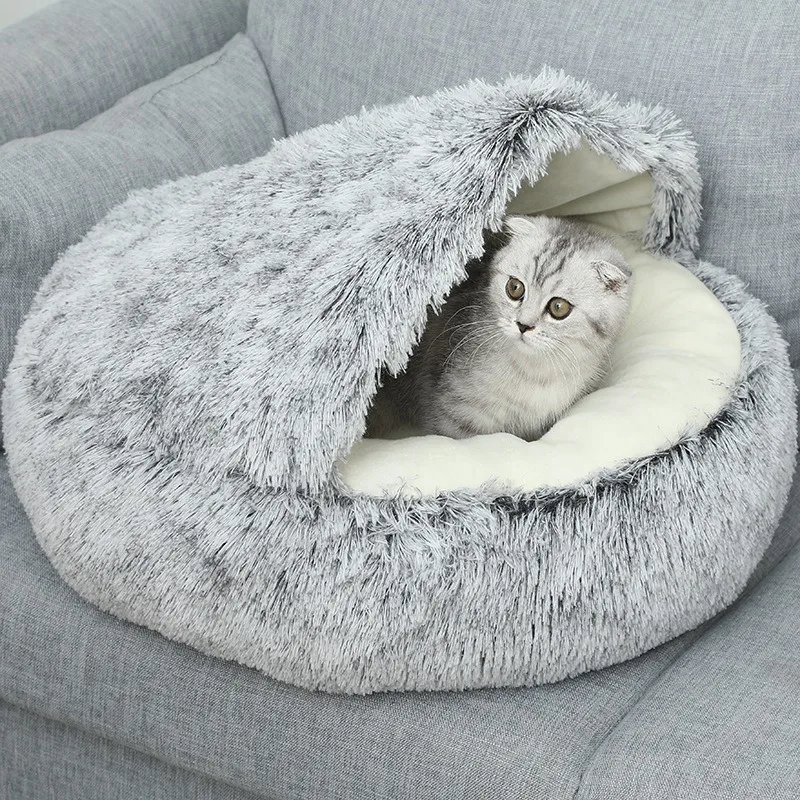 Letto per animali domestici personalizzato all'ingrosso, caldo, soffice, sostenibile, per cani, con materassino in memory foam rimovibile, letto per gatti