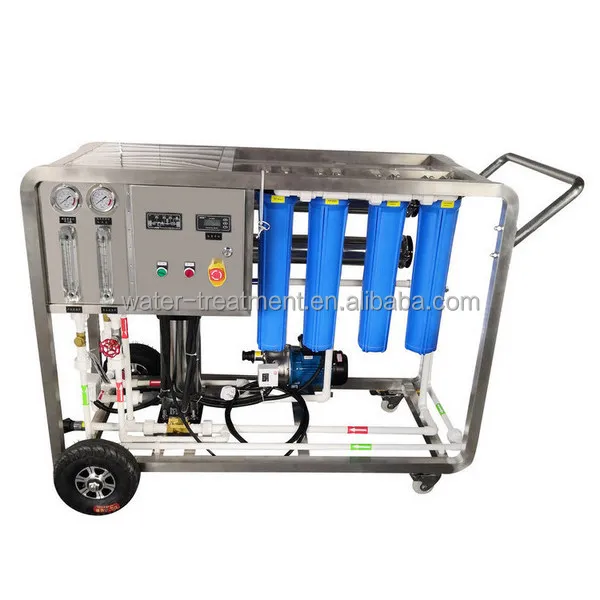 Mobile Reverse Osmosis System For Outdoor Cleaning Solar Panels Pure