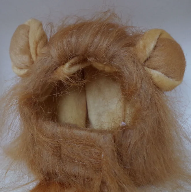 1 шт. 2020, парик для домашних животных, имитация Львиной шерсти, гривы, ушей, костюма, шарф-глушитель