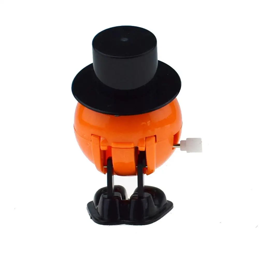 LGW165 Wholesale Pumpkin Hat Jumping Toys Halloween Plastic Wind Up Clockwork Spring Promotion
