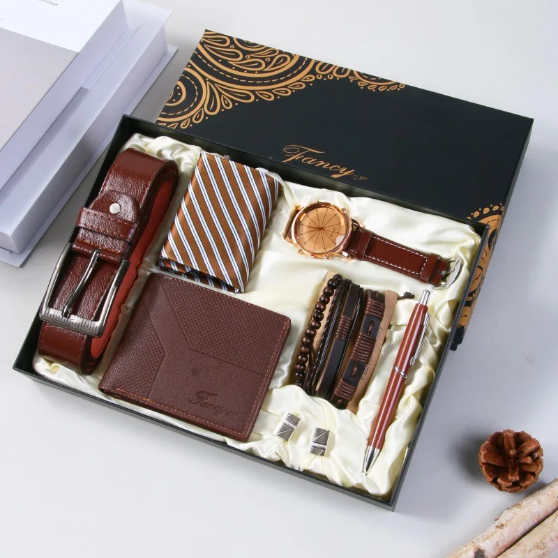 Urban Forest Zylo Vintage Leather Wallet Gift Set For Men - Includes Wallet, Keychain & Pen, Brown - View #2