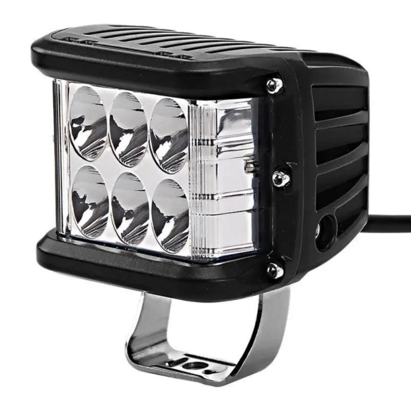 Barra De Luz LED De Trabajo 4" 45W - Haz Blanco Y Ámbar Combo Con Función Estroboscópica Para Off-Road
