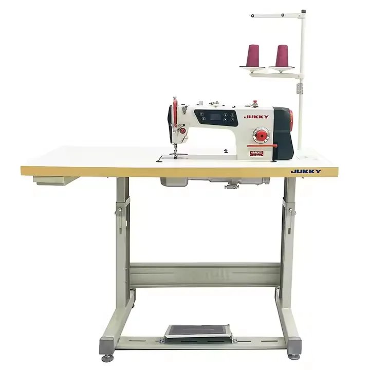 JUKKY 9806 China New Design Factory Good Price Direct Drive Heavy Duty Lockstitch Sewing Machine for Fabrics Maquina De Costura